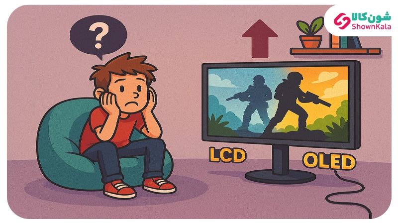 بیتوجهی به نوع پنل (LCD معمولی یا OLED/QLED)